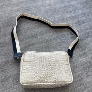 Clare V Crossbody cream Marisol croco NWOT